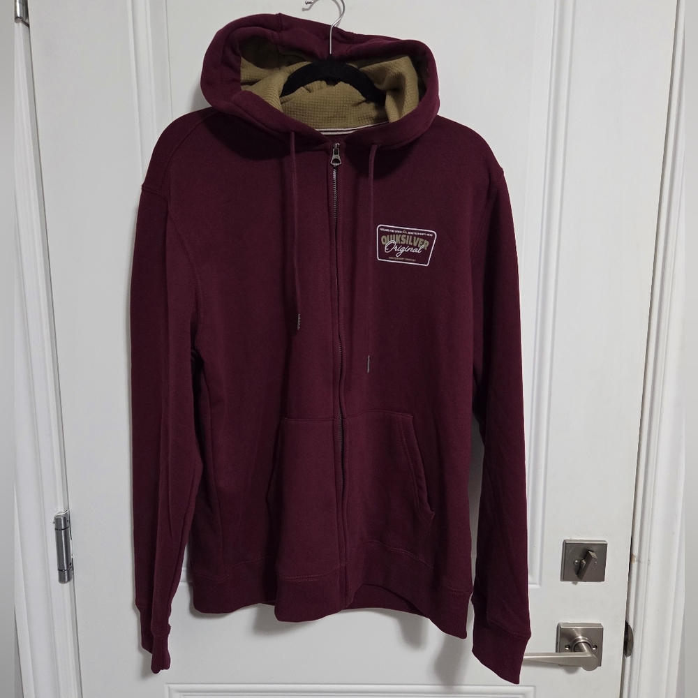 NWT - Quiksilver Men's Full Zip Hoodie - Size L